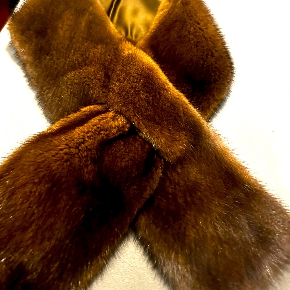 Max Mara mink scarf